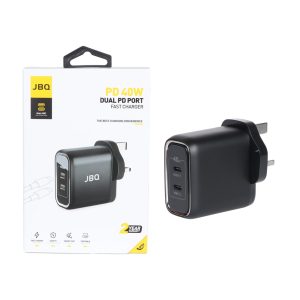 شارژر دیواری فست و PD دو پورت JBQ مدلSmart Chip+ HC-740 40W