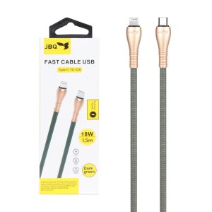 کابل شارژ 1.5 متری فست JBQ Type-C to Lightning مدل CB-12P1
