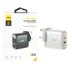 شارژر دیواری فست و PD دو پورت JBQ مدل HC-745 45W