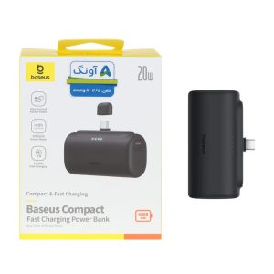 پاوربانک فست شارژ Baseus 5000mAh مدل PPWC05T 20W - مشکی (گارانتی آونگ)