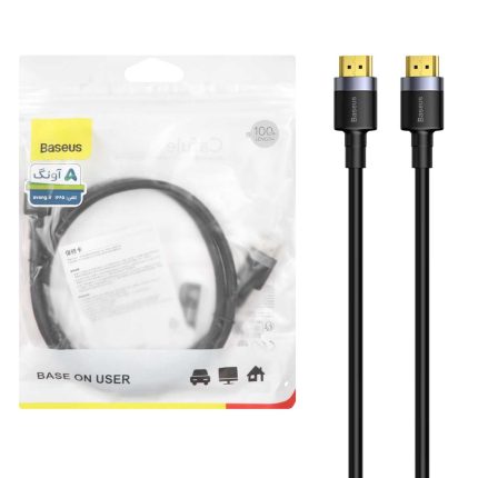 کابل 0.5 متری Baseus HDMI مدل CADKLF-E01 - مشکی (گارانتی 24 ماهه آونگ)