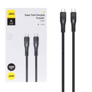 کابل شارژ 3 متری فست JBQ Type-C To Type-C مدل CA-3010CC 60W