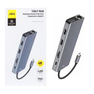 هاب 12 پورت JBQ Type-C مدل HD-1201