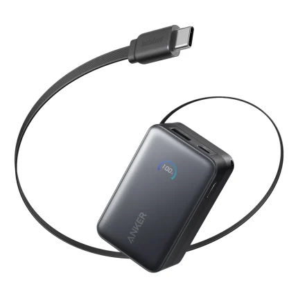 پاوربانک فست شارژ Anker 10000mAh مدل A1638H21 45W - سفید (گارانتی 18ماهه حافظه طلایی ایستا)