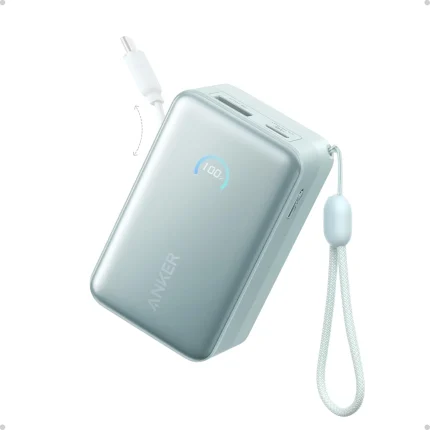 پاوربانک فست شارژ Anker 10000mAh مدل A1638H61 45W - سبز (گارانتی 18ماهه حافظه طلایی ایستا)