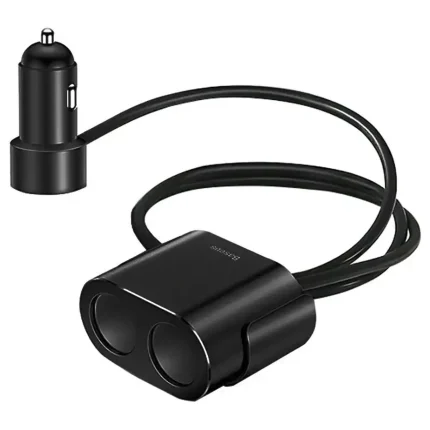 شارژر فندکی فست دو پورت 80W Baseus مدل CRDYQ-01 - مشکی (گارانتی 24 ماهه آونگ)