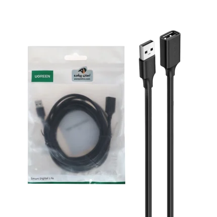 کابل افزایش طول پنج متری UGREEN USB2.0 مدل US103 - مشکی (گارانتی 18 ماهه آسان پیشرو)(10318)