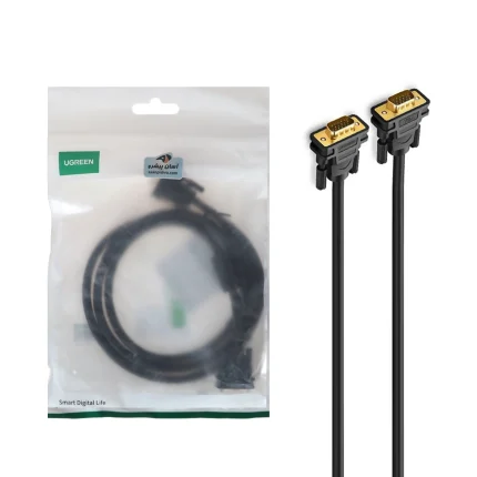 کابل یک و نیم متری UGREEN VGA مدل VG101 - مشکی (گارانتی 18 ماهه آسان پیشرو)(11630)